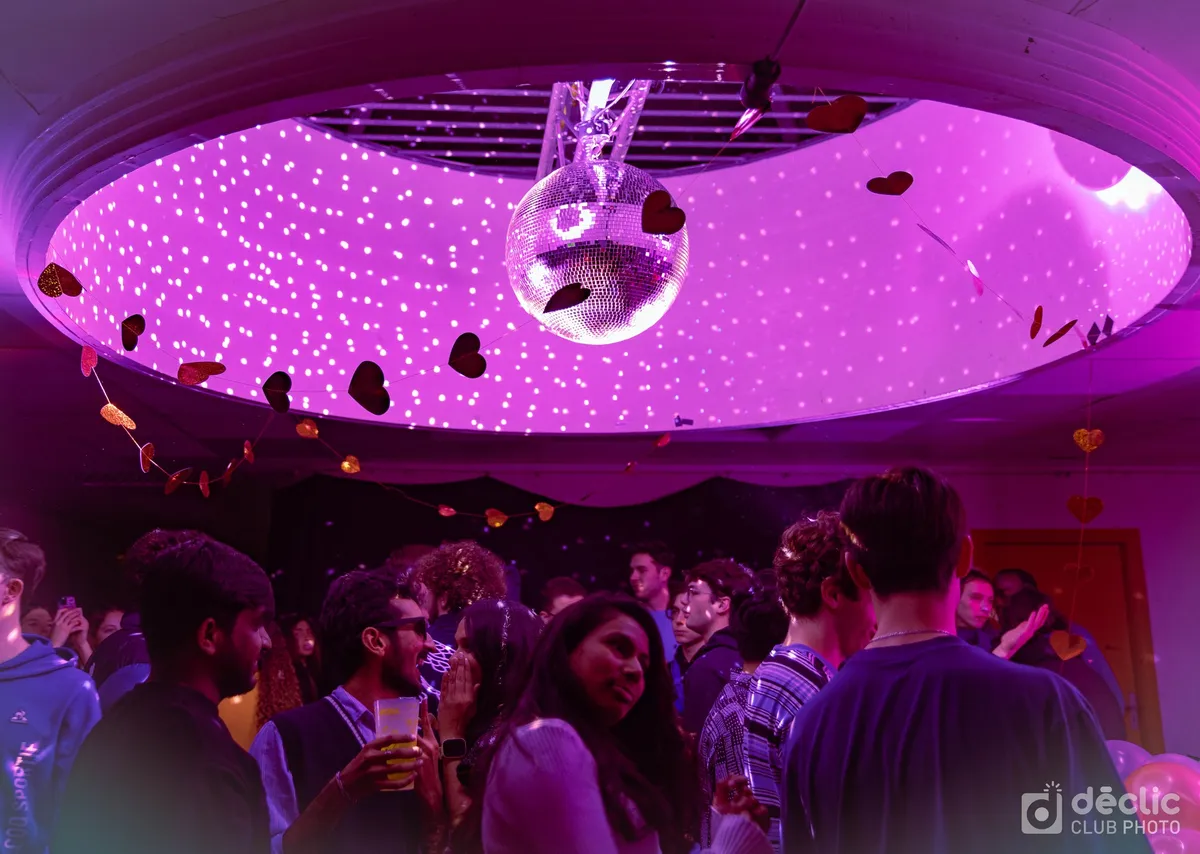 A Valentine's Day party on campus